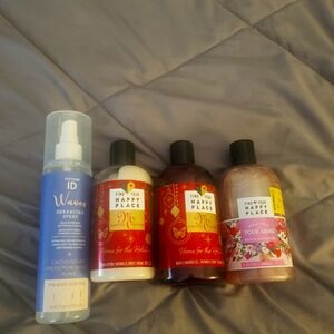 Lotion and hair spray